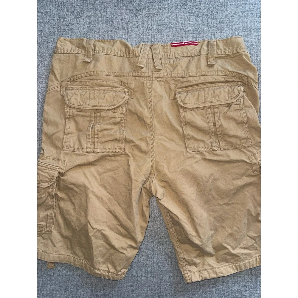 Jordan Craig Mens Tan Khaki Cargo Shorts Size 38 Cotton Utility‎ 4300A Excelle